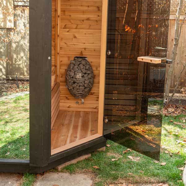 CU552T - Pure Cube Trinity Sauna - Knotty Red Cedar