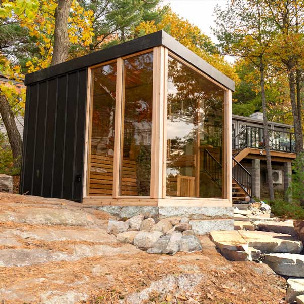 OR6112 - Pure Cube Orion Sauna - Knotty Red Cedar