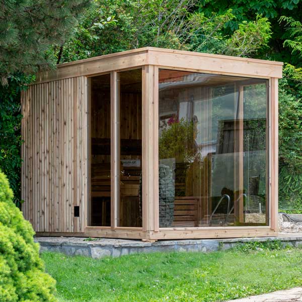 OR6112 - Pure Cube Orion Sauna - Knotty Red Cedar