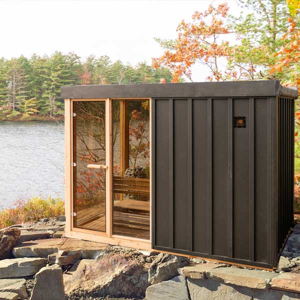OR6112 - Pure Cube Orion Sauna - Knotty Red Cedar