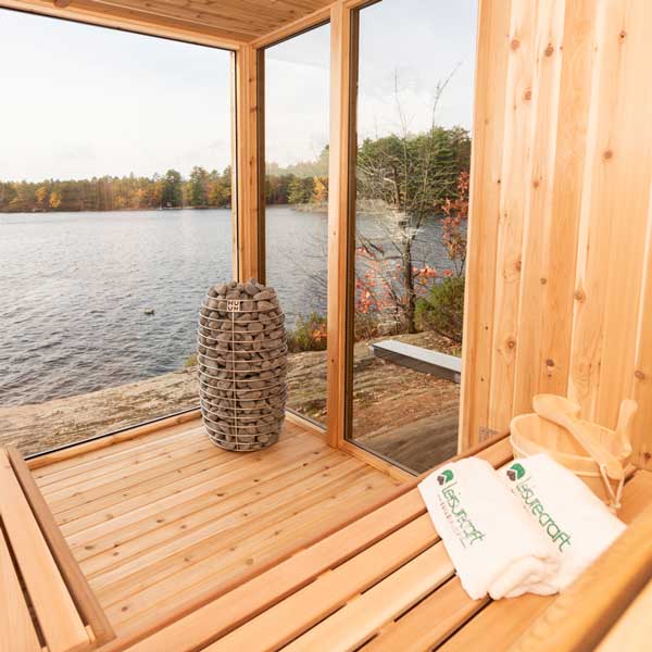OR6112 - Pure Cube Orion Sauna - Knotty Red Cedar
